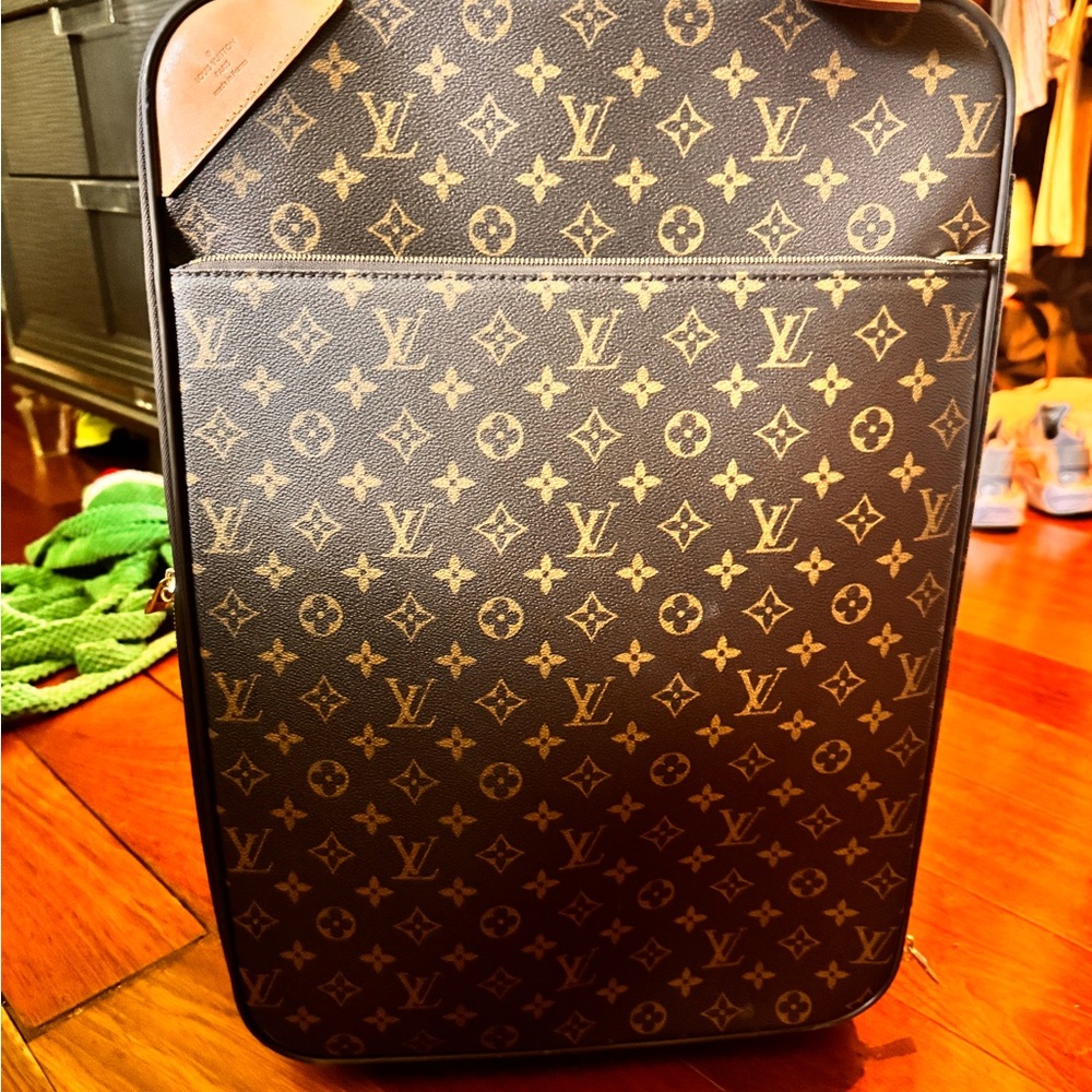 Louis Vuitton Black and Brown Monogram Travel Bag